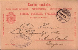 ! Lot Von 4 Ganzsachen Aus Schaffhausen, Schweiz, 1896-1904, U.a. Bestellung Für Zahnstocher - Enteros Postales