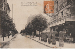 (78)  SARTROUVILLE. Avenue De La République  (Pub Bière Grutli) - Sartrouville