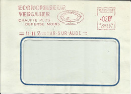 Lettre   EMA Satas Sc 1958 Economiseur Gaz Vergaser Chauffe Plus Industrie Metier Ecologie 10 Bar Sur Aude  A45/08 - Gas
