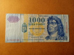 HUNGARY 1000 FORINT 1998 P 180a USADO USED - Hongrie