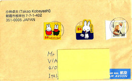 GIAPPONE JAPAN - 2019 Lettera Per L'Italia Con 3 Francobolli (volpe, Fumetti) - 3818 - Briefe U. Dokumente