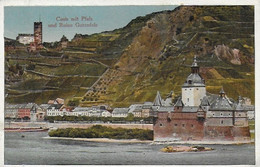 Caub. -  Mit Pfalz Une Ruine Gutenfels. -   -  1922 - Kaub