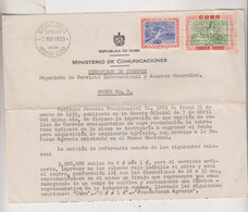 CUBA  HAVANA LA HABANA 1959  Nice Document - Covers & Documents