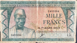 Guinea 1.000 Francs, P-15 (01.03.1960) - Fine - Guinée