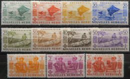 LP3844/1837 - 1953 - COLONIES FRANÇAISES - NOUVELLES HEBRIDES - COMPLETE - N°144 à 154 NEUFS* - Cote (2017) : 67,50 € - Unused Stamps