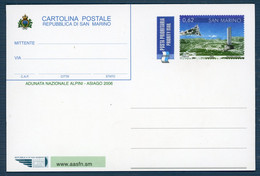 °°° Francobolli N. 1523 - San Marino Cartolina Postale Adunata Nazionale Alpini Fuori Formato °°° - Ganzsachen