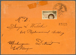 °°° Francobolli N. 1525 - San Marino Storia Postale L. 100 Viaggiato Per Detroit Fuori Formato °°° - Entiers Postaux