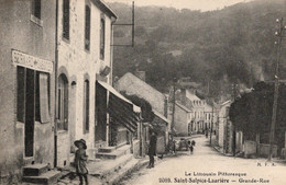 Saint-Sulpice-Lauriere (Hte-Vienne) -  Grande-Rue  - CPA - Lauriere