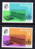 ANTIGUA - 1966 WHO WORLD HEALTH ORGANISATION SET (2V) FINE MOUNTED MINT MM * SG 178-179 - 1960-1981 Ministerial Government