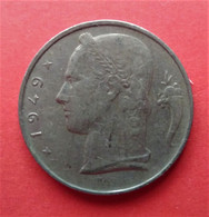 - BELGIQUE - 5 Francs - 1949 - En Néerlandais - - 5 Franc