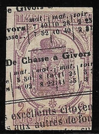 France. Timbres Pour Journaux N°1a Lilas Foncé, Oblitéré Cote 100€. - Periódicos