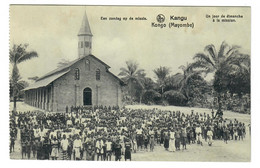 Congo Belge  Kangu  Mayombe   Un Jour De Dimanche à La Mission - Belgisch-Congo