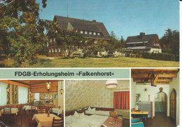 Falkenhain, Dipoldiswalde, DDR, FDGB-Erholungsheim „Falkenhorst“, Gelaufen - Dippoldiswalde