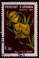 ANDORRE FR 1980 N°287 OBLITERE 1,30 Flore - Lys Pyrénées - USED - Usati