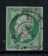 France // 1849-1900 // Empire Franc // Napoléon III // No. 12 Oblitéré - 1853-1860 Napoleon III