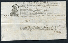 Connaissement XVIIIe - Lettre De Voiture Ou De Roulage 1788 Marseille Pour Agde (Hérault) - Bill Of Lading - ... - 1799