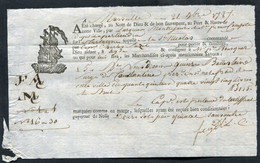 Connaissement XVIIIe - Lettre De Voiture Ou De Roulage 1787 Marseille Pour Agde (Hérault) - Bill Of Lading - ... - 1799