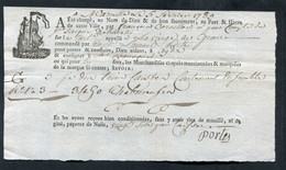 Connaissement XVIIIe - Lettre De Voiture Ou De Roulage 1789 Marseille Pour Agde (Hérault) - Bill Of Lading - ... - 1799