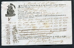 Connaissement XVIIIe - Lettre De Voiture Ou De Roulage 1792 Marseille Pour Agde (Hérault) - Bill Of Lading - ... - 1799