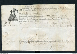 Connaissement XVIIIe - Lettre De Voiture Ou De Roulage An 5 1796 Marseille Pour Agde (Hérault) - Bill Of Lading - ... - 1799