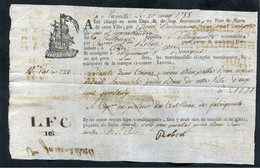 Connaissement XVIIIe - Lettre De Voiture Ou De Roulage 1788 Marseille Pour Agde (Hérault) - Bill Of Lading - ... - 1799