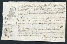 Connaissement XVIIIe - Lettre De Voiture Ou De Roulage An 2 1793 Marseille Pour Agde (Hérault) - Bill Of Lading - ... - 1799