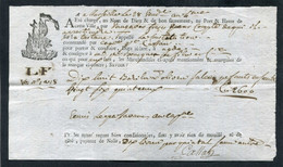 Connaissement XVIIIe - Lettre De Voiture Ou De Roulage An 4 - 1795 Marseille Pour Agde (Hérault) - Bill Of Lading - ... - 1799