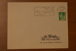 France - Enveloppe Avec Superbe Flamme Le Lavandou - Le Monde Des Philatélistes - 20-2-1963 - 1957-1959 Oogst