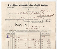 1905. AUSTRIA,KRANJSKO,KROPA,SLOVENIA,STEEL FACTORY INVOICE ON LETTERHEAD - Österreich