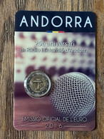 ANDORRE - ANDORRA 2016 2€ 25 Ans Service De Radiodiffusion BU Coincard - Andorre