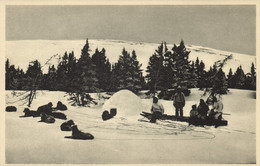 Canada, LABRADOR, Dog Sled In Front Of The Snow House (1920s) Moravian Mission 1 - Autres & Non Classés