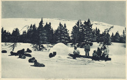 Canada, LABRADOR, Dog Sled In Front Of The Snow House (1920s) Moravian Mission 2 - Other & Unclassified