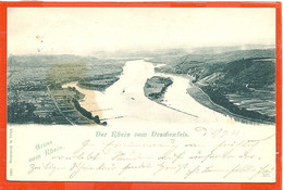D035_DER RHEIN VOM BRACHENFELS ,  GELAUFEN 1901 - Brunsbuettel