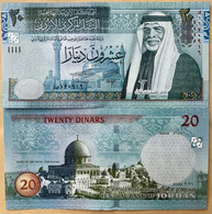 (!)  Jordan 20 Dinars 2021 Year P-37 UNC DOME OF THE ROCK - JERUSALEM - Jordan