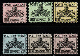 766- VATICAN - 1954 - SC#: J13-J18 - MNH - PAPAL  ARMS - Portomarken