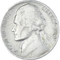 Monnaie, États-Unis, 5 Cents, 1947 - 1938-…: Jefferson