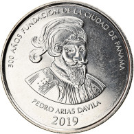 Monnaie, Panama, 500 Ans, 1/2 Balboa, 2019, SPL, Copper Plated Steel - Panamá