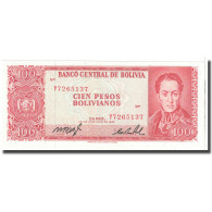 Billet, Bolivie, 100 Pesos Bolivianos, 1962, 1962-07-13, KM:163a, NEUF - Bolivien