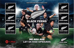 New Zealand  2022.  Black Ferns. Sport. Rugby.  MNH - Unused Stamps