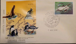 A) 1996, ARGENTINA, UPAEP, ANTARCTICA, LIEUTENANT JUBANY SCIENTIFIC STATION, MARINE ANIMALS, ELEPHANT SEAL, SOUTHERN YAL - Cartas & Documentos