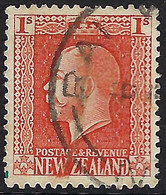 NEW ZEALAND 1915 KGV 1/- Vermillion SG430c FU - Oblitérés