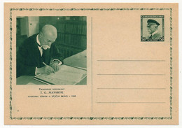 TCHECOSLOVAQUIE - Carte Postale (entier Postal) - Président T.G. MASARYK - Postkaarten