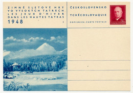 TCHECOSLOVAQUIE - Carte Postale (entier Postal) - TATRACH 1948 - Postkaarten