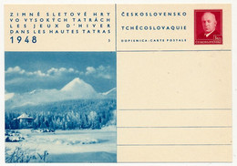 TCHECOSLOVAQUIE - Carte Postale (entier Postal) - TATRACH 1948 - Postcards