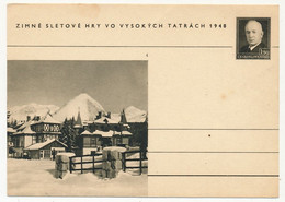 TCHECOSLOVAQUIE - Carte Postale (entier Postal) - TATRACH 1948 - Cartes Postales