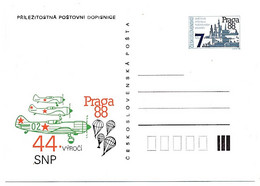 TCHECOSLOVAQUIE - Carte Postale (entier Postal) - Praga 88 - Neuve - Cartes Postales