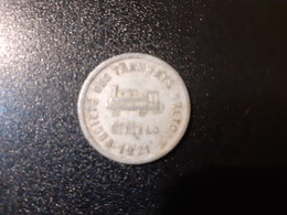 Société Des Tramways Bretons St Malo 1921 5 Centimes Diamètre 22mm Aluminium , Rare Monnaie De Nécessité - Monétaires / De Nécessité