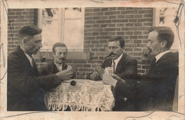 CPA - Carte Photo - Hommes Avec Pipe -Hills Gold Leaf Navy Cut - Photographie