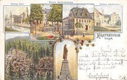 Hartenstein (Erzgeb.) Mehrbild Litho 1911 - Hartenstein