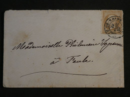 BM10  FRANCE  BELLE LETTRE 1867  A FEULES  +N°21+AFFRANCH.  INTERESSANT++++ - 1862 Napoleone III